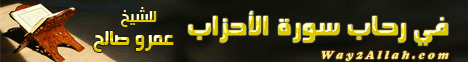 فى رحاب سورة الاحزاب (30/1/2010) سهرة قرآنية لـالشيخ عمرو صالح - موقع الطريق إلى الله